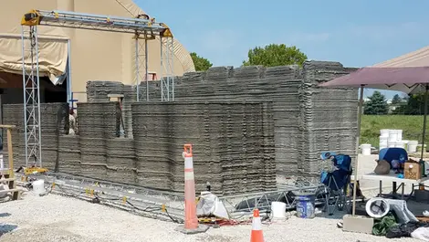 US Marines build world-first 3D printed concrete barracks